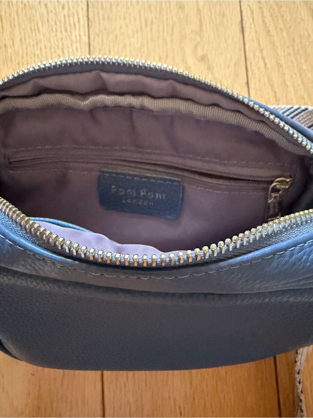 Pom Pom London Mayfair Bag Slate Blue - Picture 3 of 5